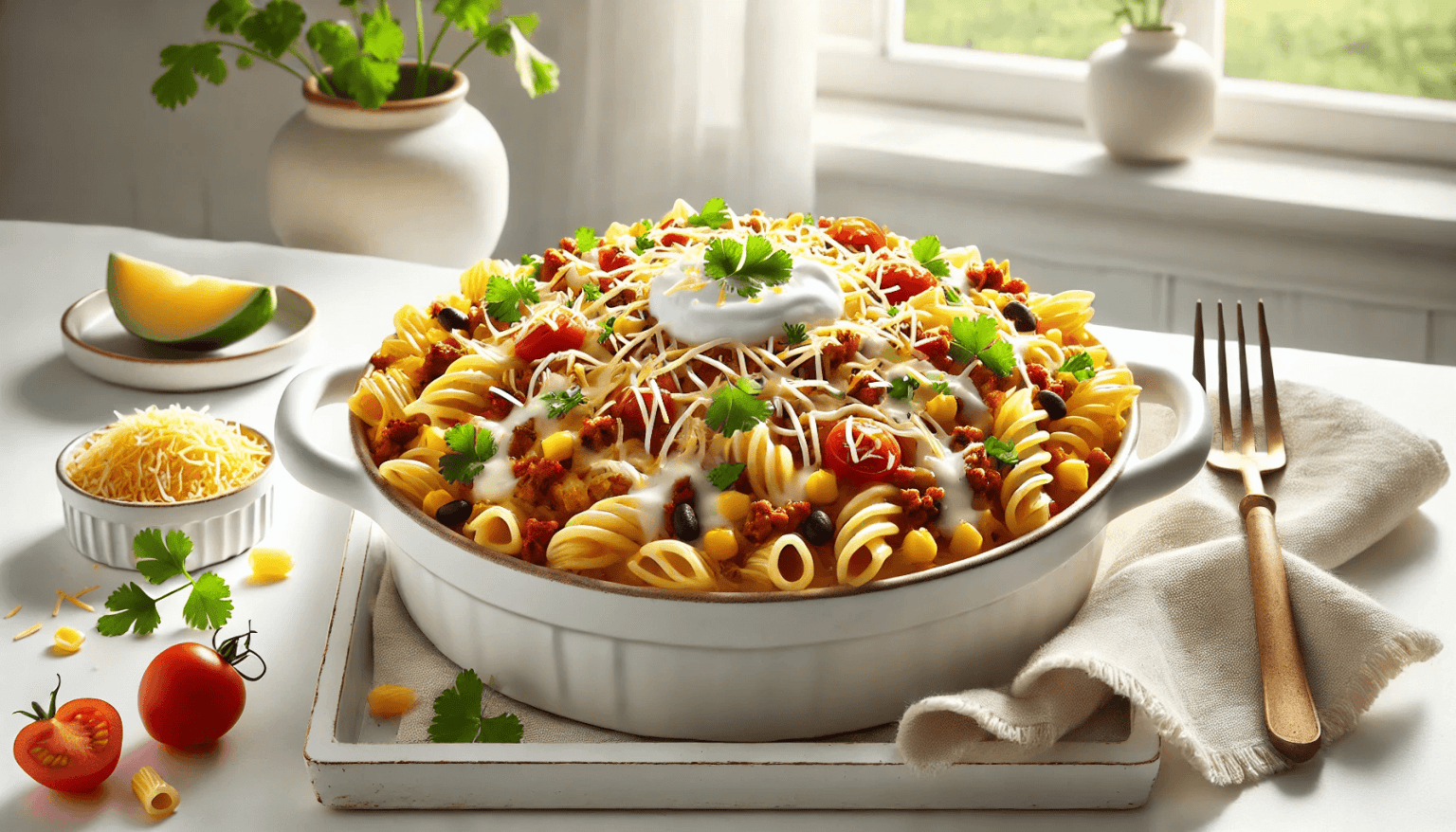 This One-Pot Cheesy Taco Pasta is the ultimate family-friendly dinner, combining the bold flavors of tacos with comforting pasta—all in just 30 minutes! Made in a single pot for easy cleanup, this dish is packed with ground beef, cheese, beans, and a hint of spice, making it a guaranteed crowd-pleaser. Perfect for busy weeknights, meal prep, or whenever you need a quick and delicious meal!